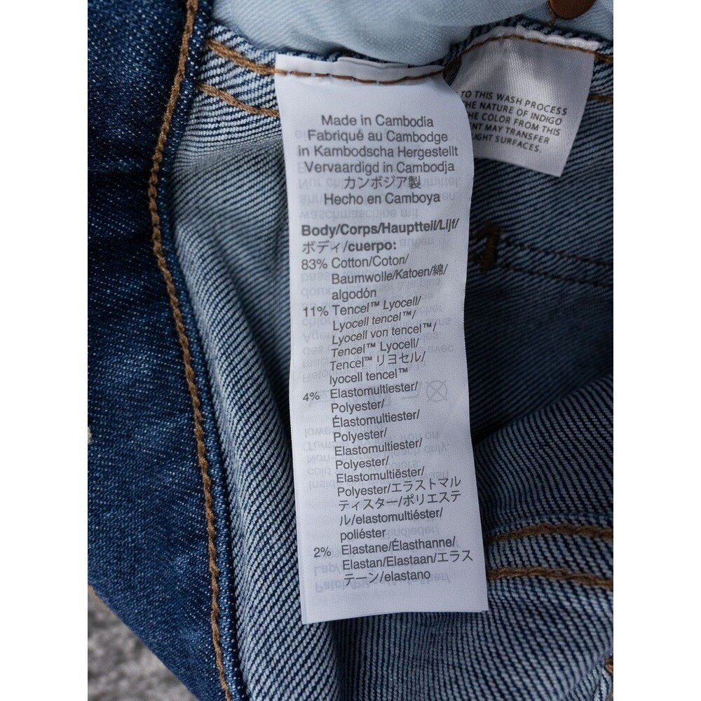 Madewell Jeans Womens  30x28.5 (Tag 28) Blue 10" High Rise Skinny Stretch Denim - Picture 4 of 13